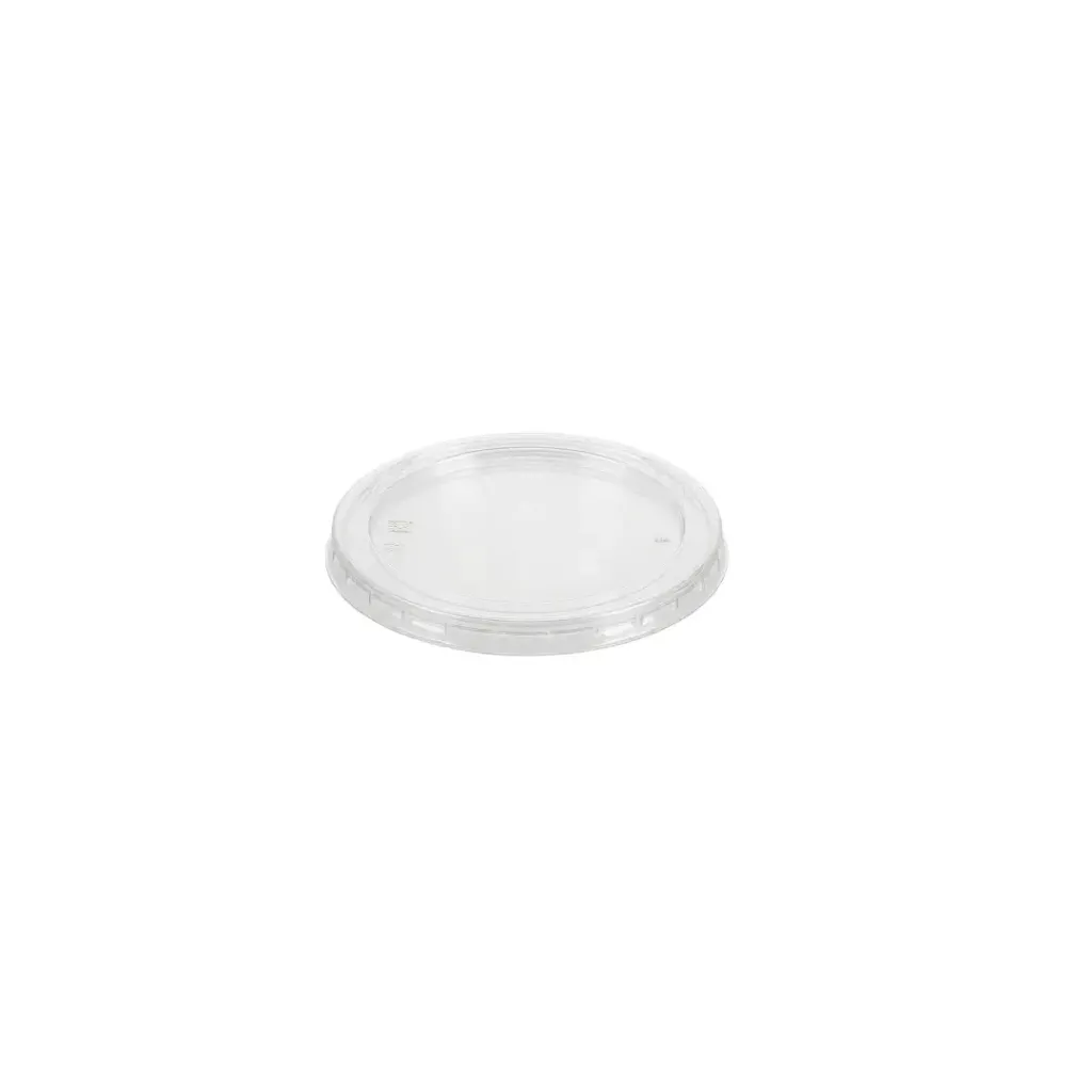 Couvercle plat Ø73 pour 3,25 OZ PP et 4 OZ PP Cosmoplast (100 unités * 20 Sacs )(2000 unités par carton)