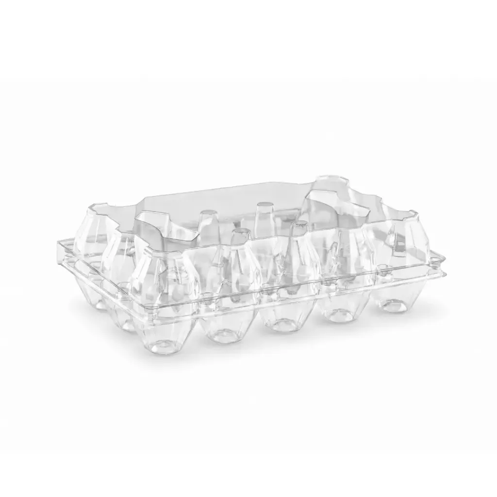 [15_Oeufs_EL_381] Emballage en plastique transparente pour 15 Oeufs ELTRON ( 400 unités par carton )