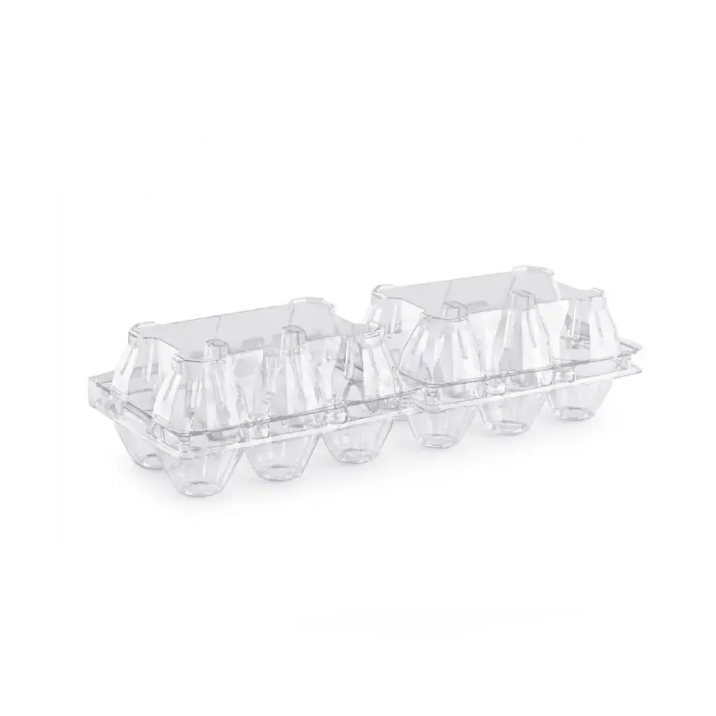Emballage en plastique transparente pour 12 Oeufs ELTRON (400 unités par carton )