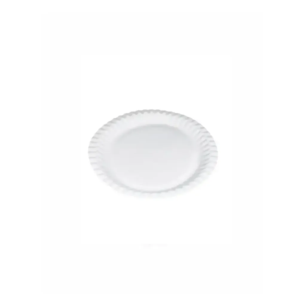 Assiette Ø12 cm blanc Quick (1 unité de vente = sac de 20 pièces) (100 unités de vente par carton)