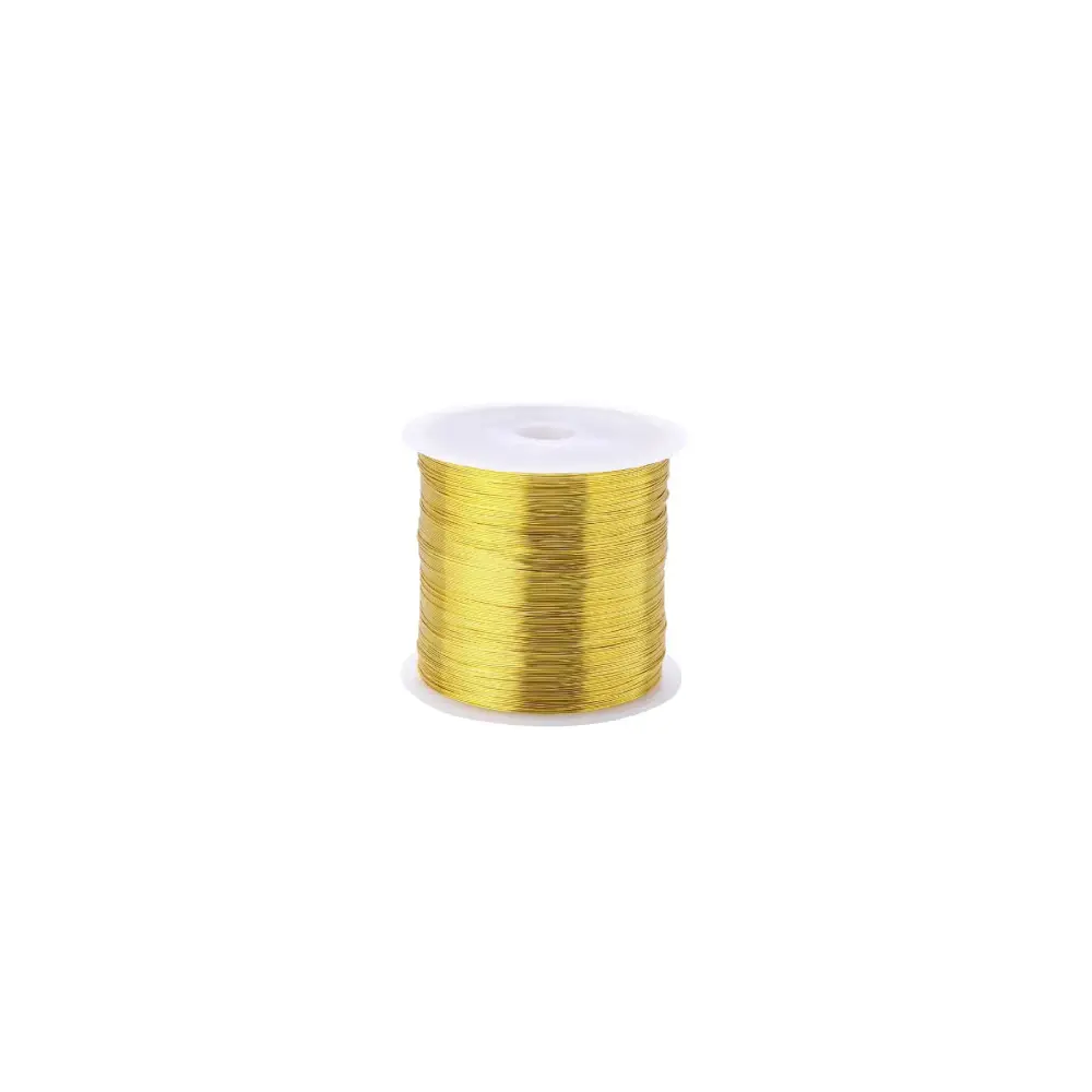 [FIL_DORE_217-25] Fil doré pour dattes en bobine de 100 yards ( 250 bobines par carton)