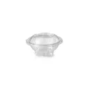 Barquette à salade ronde 375 ml avec couvercle LARPLAST (50 unités x 8 sacs)(400 unités par carton)