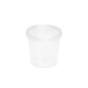 SEAU ROND INJECTION en PP TRANSPARENT 1L (100unités/sachet ) XP