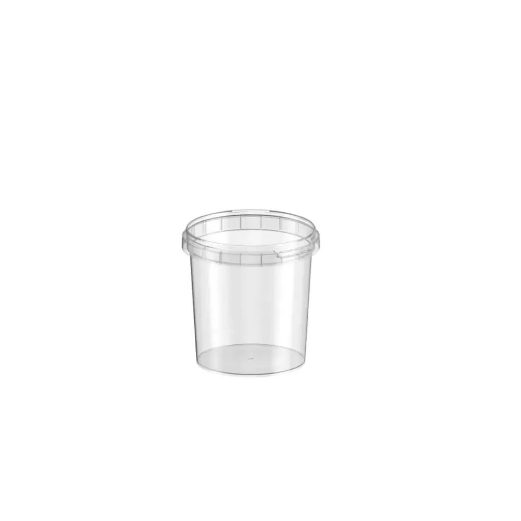Seau rond injection en PP transparent 1L (100 unités par sac ) XP