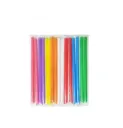 Paille bubble tea enveloppée individuellement MAT ( 1 unité de vente = sac de 250 unités) (8 sacs par carton)