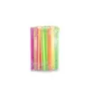Paille avec cuillère 210 x 6 mm MAT ( 1 unité de vente = sac de 100 unités) (50 sacs par carton)