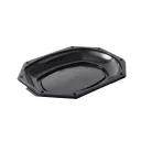 Plateau moyen en plastique noir en PET 32*24 cm LIMERA (100 unités par carton)