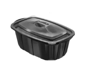 Barquette rectangulaire micro-ondable osyk 1000 cc + LID 5122 DIPACK  ( 50 unités x 6 sacs) (300 pièces par carton)